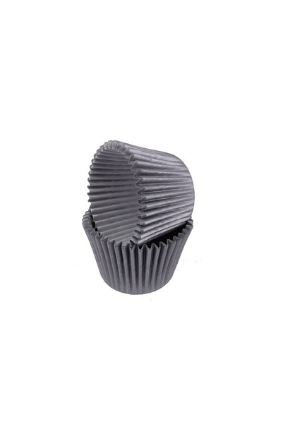 Eminonutoptanci Cake Mold Pet Capsule 52X45 mm Paper Cupcake Mold (100 Pieces) Gray