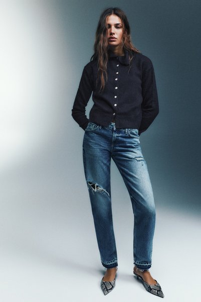 Pull & Bear Dik yakalı düğmeli hırka