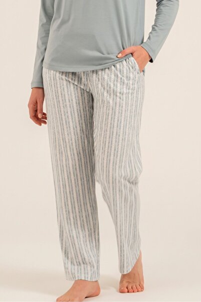OBJE Women's Soft Green Pajama Bottoms