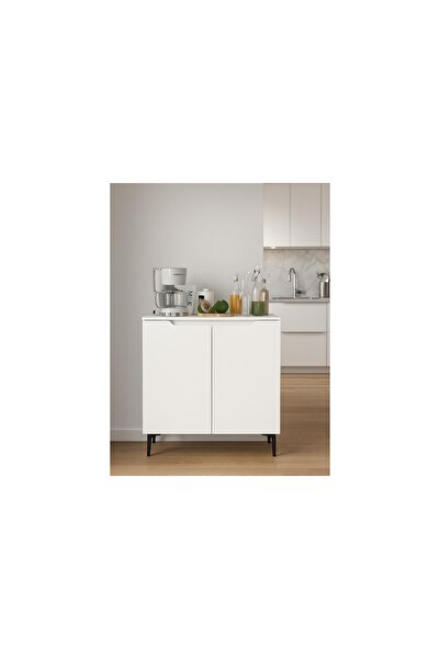 Vivense OLİE 2 KAPAKLI ERZAK KİLER DOLABI, BEYAZ, 90 CM