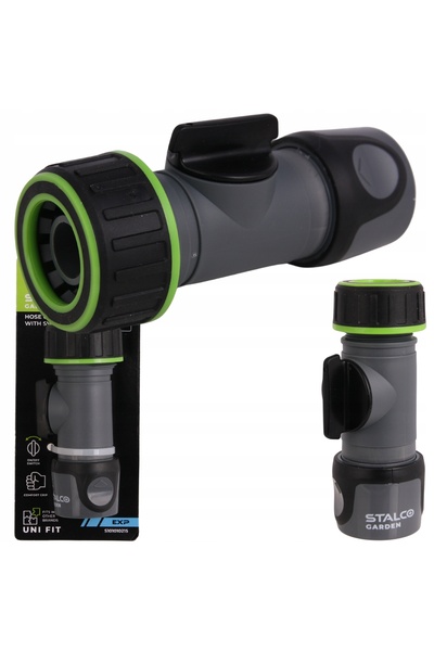 Stalco Conector Rapid Supapă, 3/4 Inch, Verde, Pentru Udare Grădină, Cu Robin...