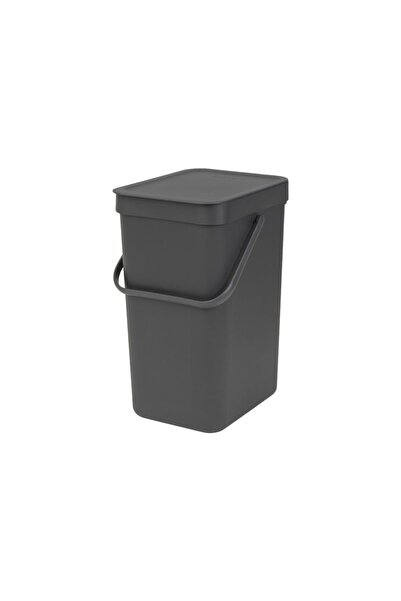 Brabantia "Sort&Go" trash bin, plastic, 12 L, Grey -