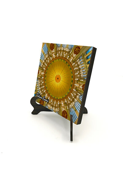 Sadrazam Taksim Mosque Image Printed Wooden Tabletop 10X10 1G-Taksimcamii3