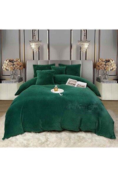 JOJO HOME Set lenjerie de pat cu broderie, blanita de iepure cu fir scurt, pa...