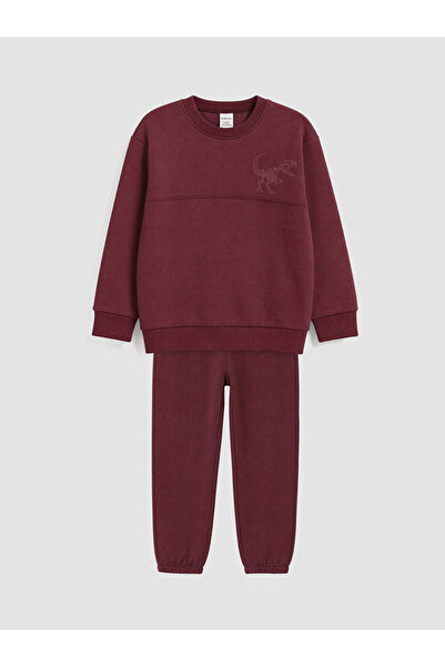 LC Waikiki Dinosaur Printed Boy's Tracksuit Set for Style Enthusiasts from Uz...