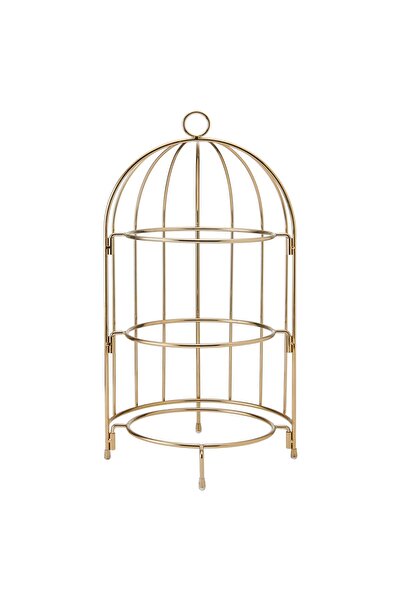 Artesa 3-tier cake stand, metal, 22 x 22 x 42 cm, Copper -