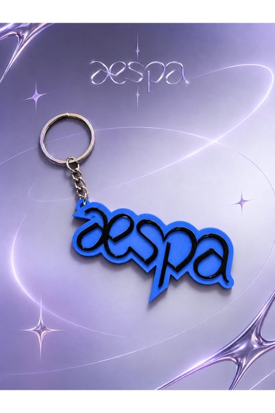 Generic Brand Aespa Girlband Logo Keychain