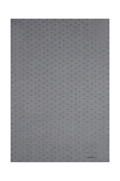 Cacharel Gray 75X200 Silk Cotton Jacquard Shawl with Logo