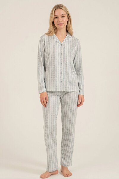 OBJE Women's Soft Green Pajama Bottoms