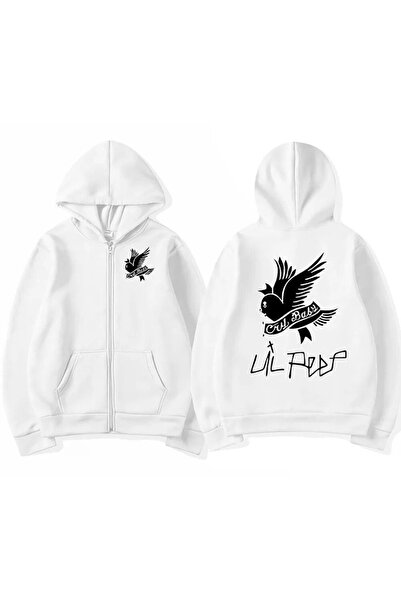 Vordevia Lil Peep Cry Baby Printed 3 Thread Zipper Cardigan Oversized