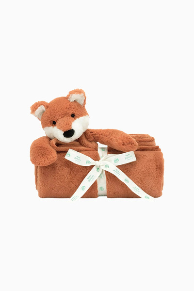 Jellycat بطانية أطفال قطيفة بتصميم ثعلب 70 سم