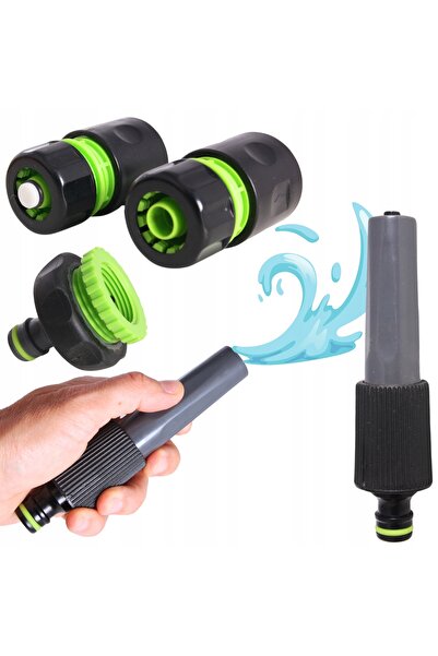 Stalco Set Duză Stropit, 1/2 Inch, Verde, Pentru Udare Grădină, Cu Conectori ...