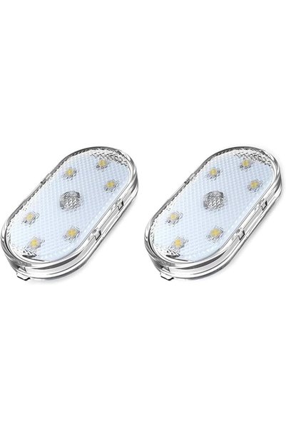 Aputue أضواء LED داخلية للسيارة، قطعتان من إضاءة محيطية قابلة لإعادة الشحن عب...