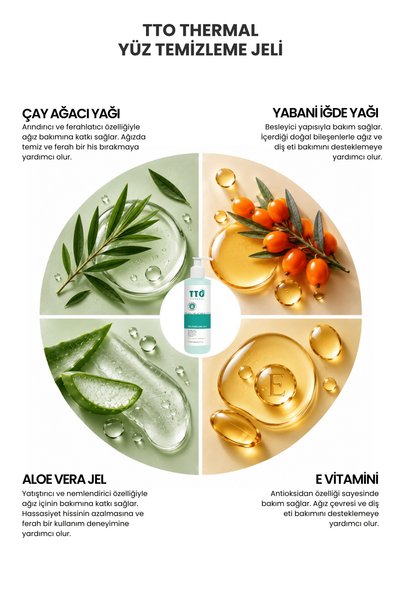 TTO Yüz Temizleme Jeli Karma ve Yağlı Ciltler 200 ml