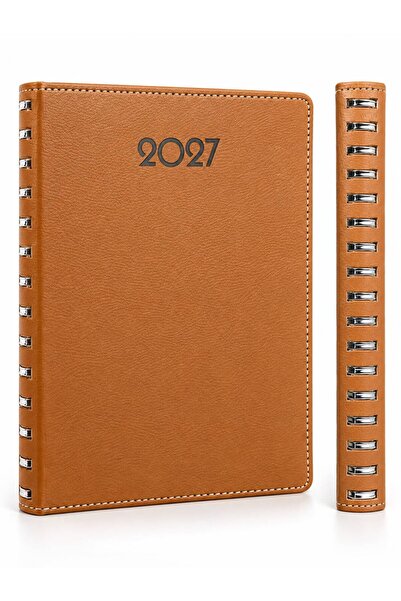 nesnelgift 2027 16X24 1423 Thermo Leather Dated Agenda with Hidden Wire (Ivor...