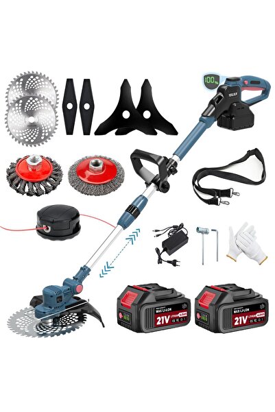 OEM Trimmer de gazon fără fir 21V cu 5 tipuri de lame, compatibil cu baterii ...
