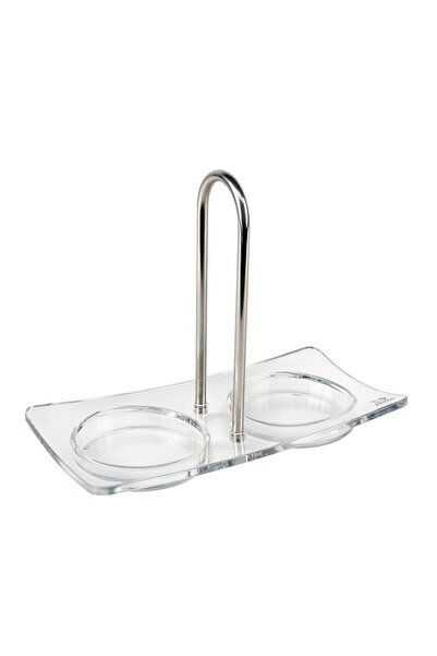 Peugeot "Linea" support tray for 2 spice grinders, acrylic -