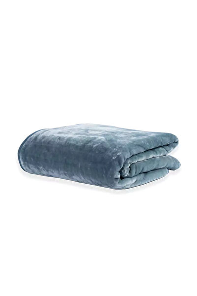 Nef Nef Homeware Βελούδινη Διπλή Κουβέρτα Loft Nef-Nef Homeware Μπλε Καπνού