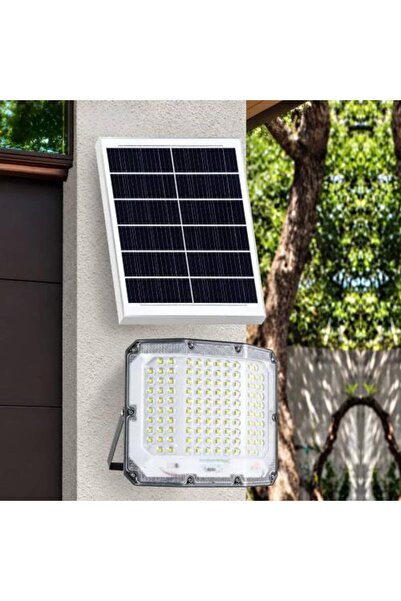 ACCEPT كشاف LED خارجي 1200 واط طاقة شمسية بلوح منفصل وريموت تحكم لون الإنارة ...