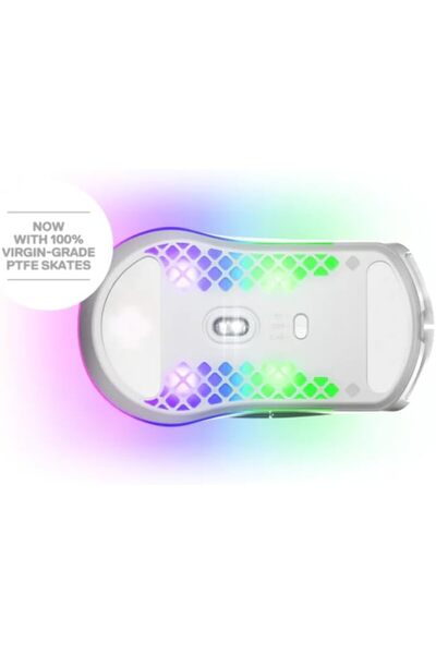SteelSeries Aerox 3 Wireless Gaming Mouse - Optical - Wireless - Bluetooth - 2.40 GHz - Yes - Black - USB Type C - 18000 dpi - 6 Button(s) - Right-Handed Only