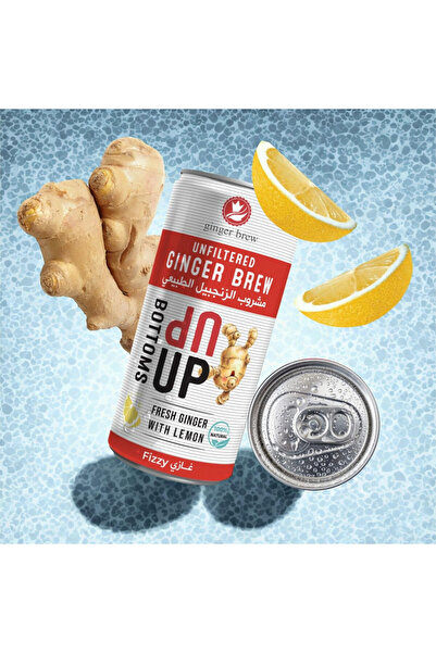 The Ginger People مشروب الزنجبيل الطازج مع الليمون 6 عبوات × 180 مل