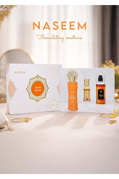 Naseem Nada Gift Set – Perfume, Hair Mist & Roll-On Collection