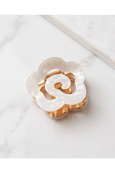 Portakal Esintisi Plica Spiral Detailed Bone-Look Metal Buckle