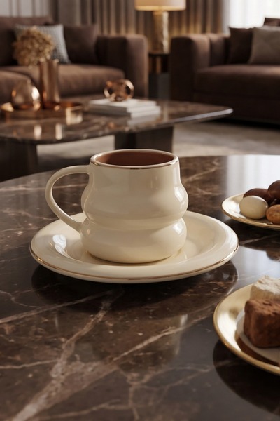 Cooker Velmont 6-Person 90 ml Porcelain Coffee Cup Set Ckr4603