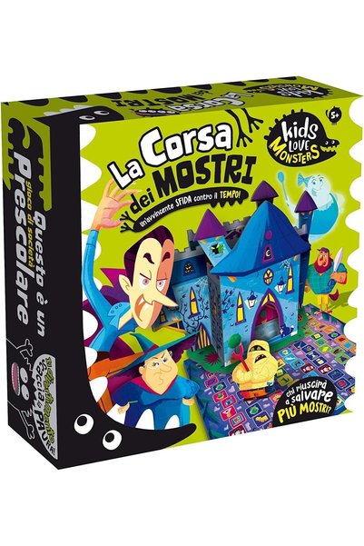Monsters Liscianigiochi- Kids Love the Race of the Game, Multicoloured, 82742