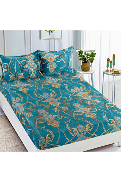 JOJO HOME Husa de pat Cocolino cu elastic si 2 fete de perna, pat 2 persoane,...
