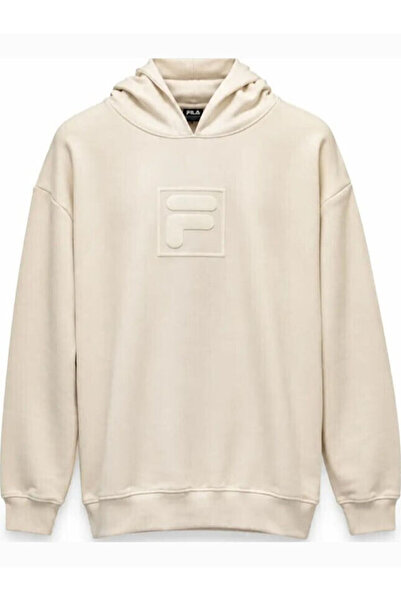 Fila Zyra Γυναικείο Μακρύ Oversize Φούτερ με Κουκούλα Εκρού APJPW26021-110