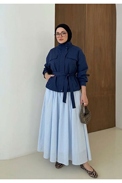 Lunsera Store Lined Skirt-Blue