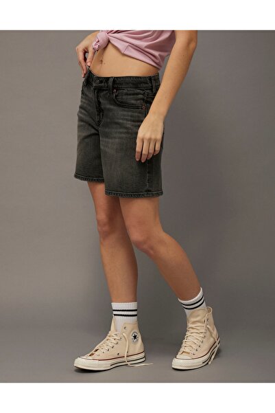 AMERICAN EAGLE AE 8" Dreamy Drape Stretch Low-Rise Baggy Jort