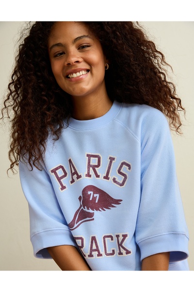AMERICAN EAGLE تي شيرت AE Campus Graphic برقبة دائرية