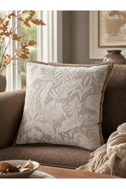 Styli Patterned Cushion Cover - 45X45Cm, Tan
