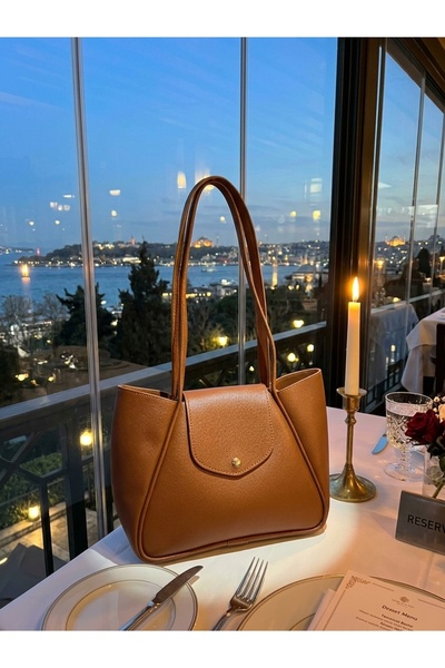 YMZBAG Γυναικεία τσάντα χεριού και ώμου από τεχνητό δέρμα μαύρισμα με μαγνήτε...