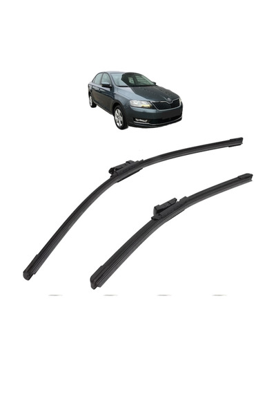 Bosch Комплект от 2 чистачки SKODA RAPID (NH3, NK3, NK6) 2012-2022, за предно...