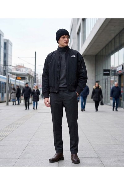 THE NORTH FACE TNF Energy Bomber Jacket (WindWall Teknolojisi) Erkek Outdoor ...