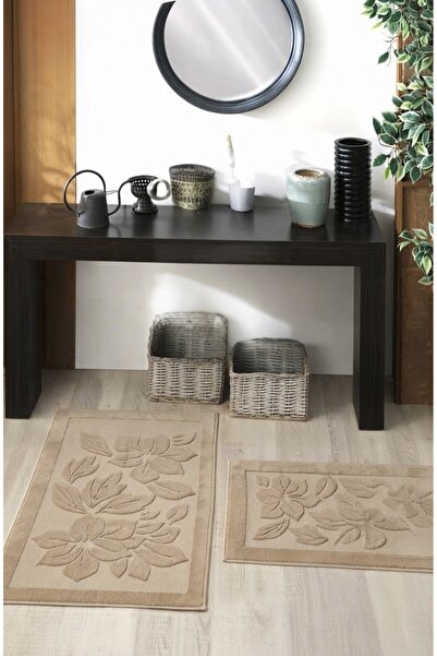 Nurpak Derya 100% pamučni set prostirki za kupatilo, 2 dela, 50x70 cm i 60x95 cm