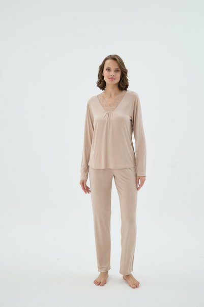 Sevim 17351 SET DE PIJAMALE CU MÂNECĂ LUNGĂ PENTRU FEMEI