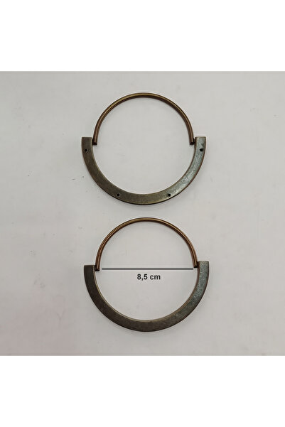 AĞIRSOY Solid Brass Bag Handle Inner Diameter 8.5 Cm, Outer Diameter 12 cm Pr...