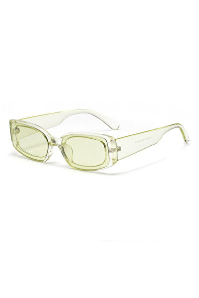 Take Two By Styli Green Rectangular Sunglasses