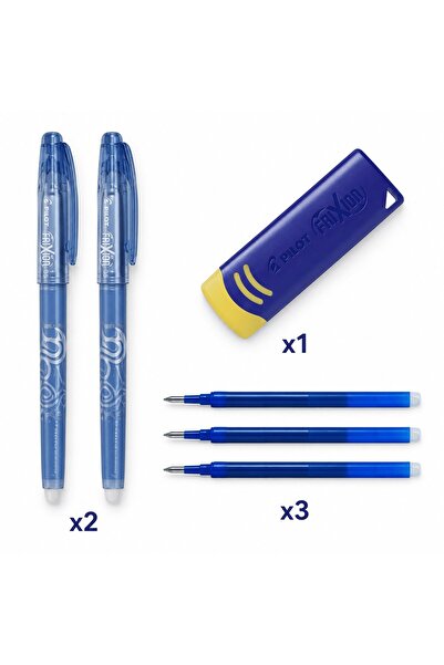 Pilot Set de 2 pixuri Frixion ștergibile și reinscriptibile de 0.5mm, cu reze...