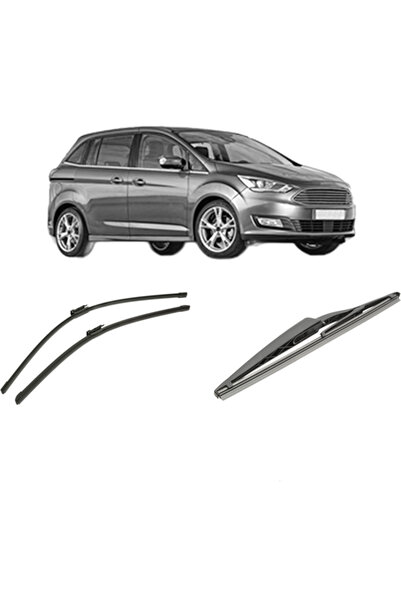 Bosch Set of 3 wipers FORD C-MAX II Van 2010-2019, for windshield and rear wi...