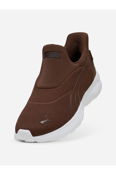 Puma Brown Softride Cosmic Sliptech Sneakers