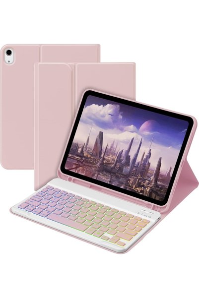 Five e iPad 11. Nesil A16 11 İnç (2025) ile Uyumlu RGB LED Türkçe Q Bluetooth...