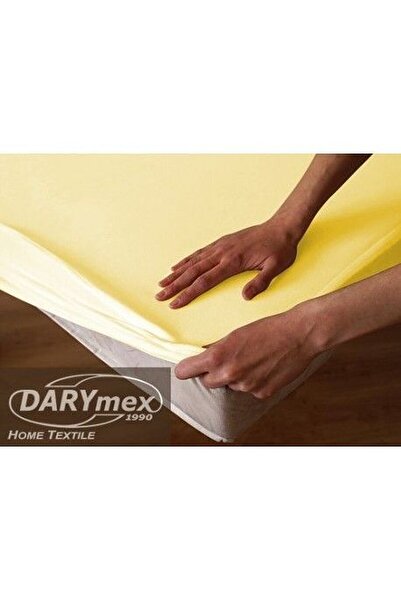Darymex Cearceaf de protectie cu elastic din jerseu, 160x200, Darymex, crem