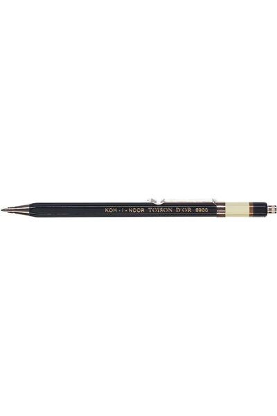 Koh-i Noor Creion mecanic metalic Koh-I-Noor, cu ascuțitoare, 2 mm, Negru