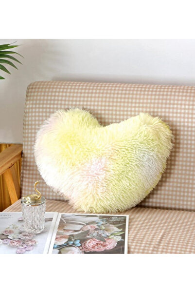 JOJO HOME Perna decorativa Cocolino super pufoasa, roz / galben, IPJ-04