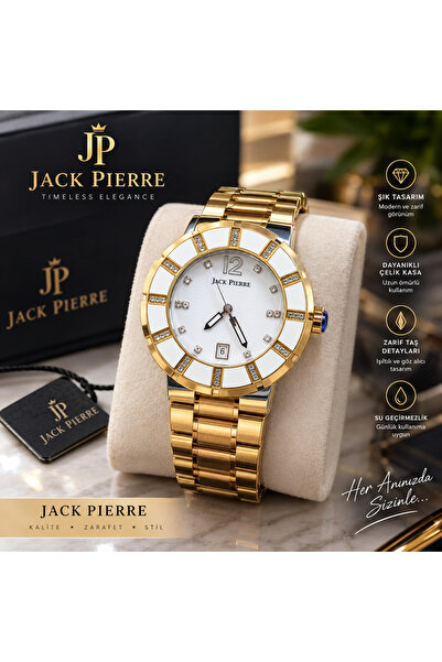 JACK PIERRE ساعة روز ستيل كاسا بسوار فولاذي